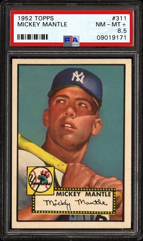 Auction Prices Realized Baseball Cards 1952 Topps Mickey Mantle