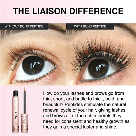 Liaison Lash Bond Eyelash Growth Serum - Natural Peptide Lash Boost & Enhancer for Longer ...