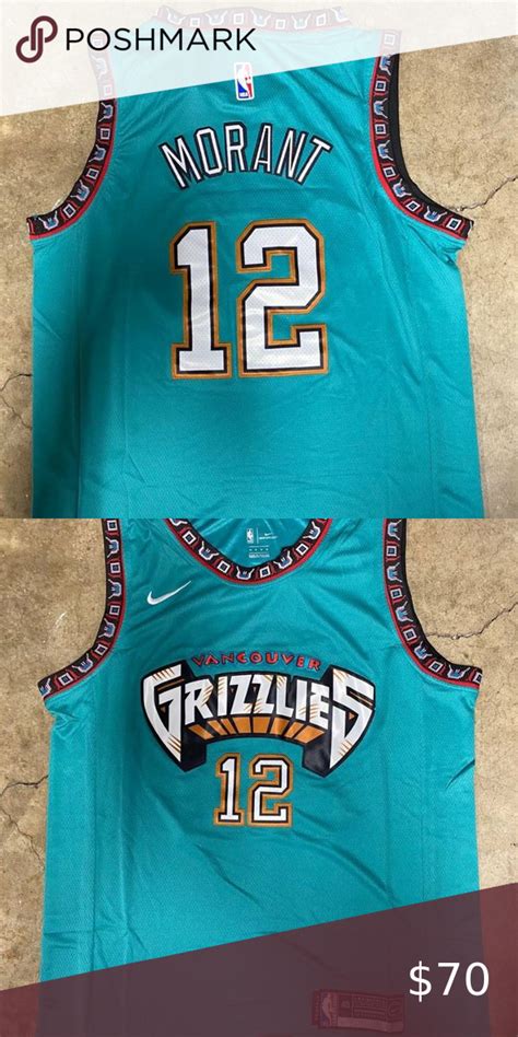 Ja Morant Vancouver Grizzlies NBA Jersey | Nba jersey, Nike shirts, Jersey