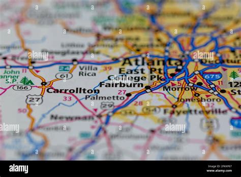 Fairburn georgia map hi-res stock photography and images - Alamy