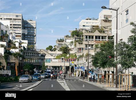 France Val de Marne Ivry sur Seine Avenue Georges Gosnat Stock Photo, Royalty Free Image ...