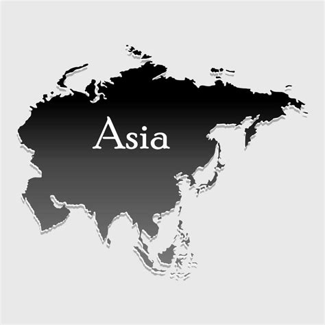 map asia silhouette 3718927 Vector Art at Vecteezy