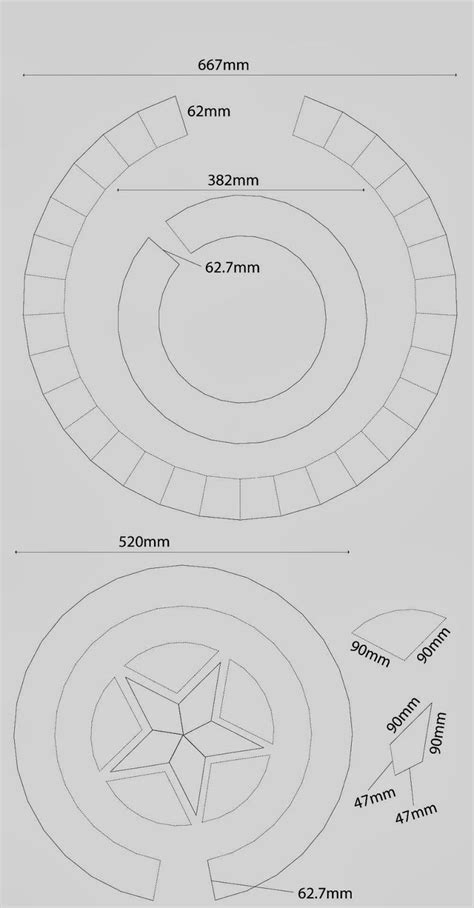 Captain America's Shield DIY - 'Cardboard' (with PDF template) | Captain america shield diy ...