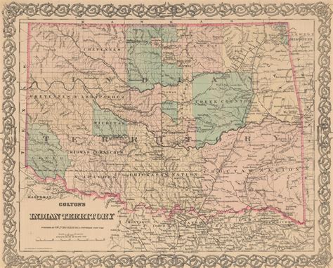 Map of Indian Territory - The Gateway to Oklahoma History