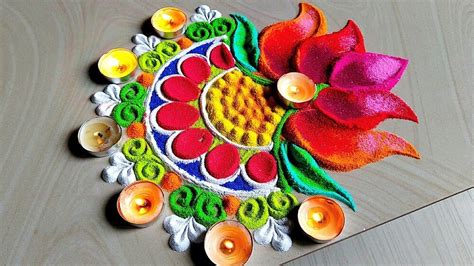 Diwali Theme Rangoli Designs