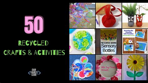 Reduce Reuse Recycle For Kids Projects