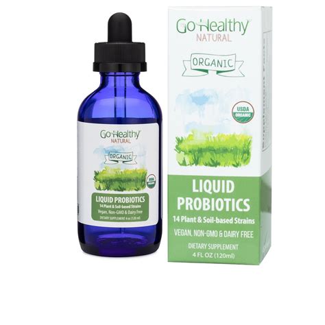 Liquid Probiotics with Enzymes, Organic, Vegan, 14 Plant and Soil-Based ...