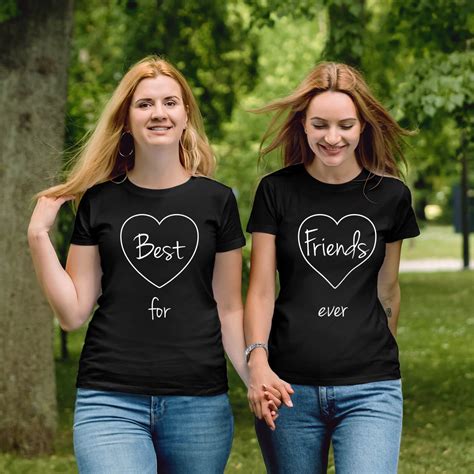 Best Friends T shirts "Best Friends Forever" – 2 Pack Matching BFF Shirts