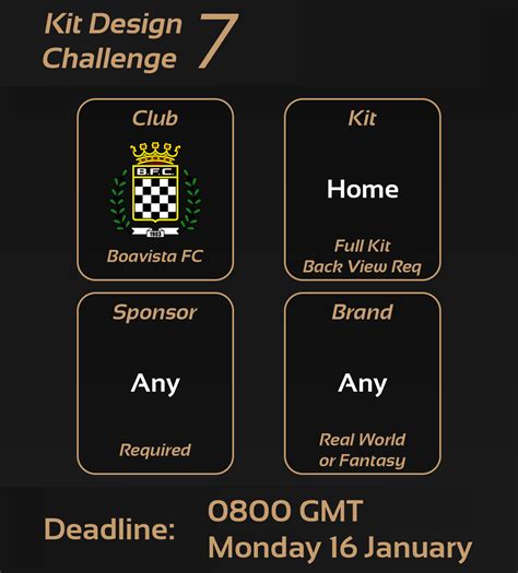 Kit Design Challenge: 7 - Boavista FC Home Kit