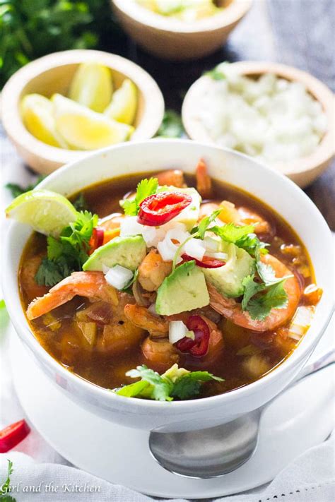 Mexican Shrimp Soup (Caldo de Camarones) - Girl and the Kitchen