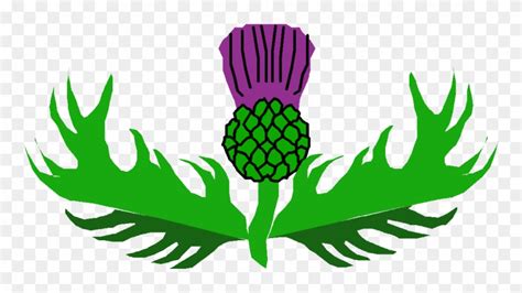 Download Thistle Border Clip Art Clipground Christmas Garland - Free Clipart Scottish Thistle ...