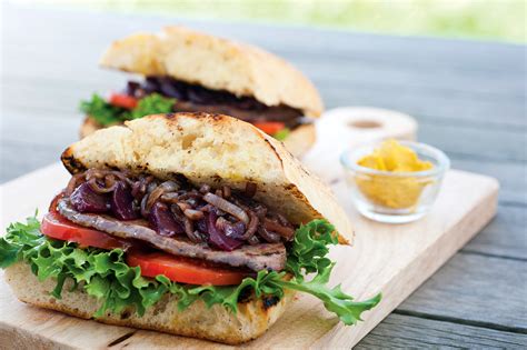 Steak Sandwich with Caramelised Onion - Mornington Peninsula Kids