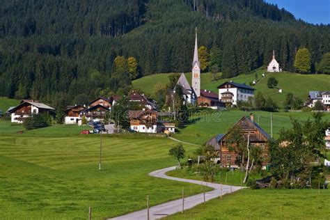 Gosau, Austria stock photo. Image of dawn, beauty, field - 8849330