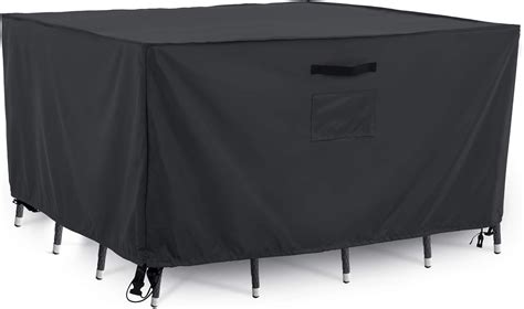 Amazon.com: Tempera 64''L x 64''W x 27.8''H Patio Furniture Cover, Outdoor Table Covers ...