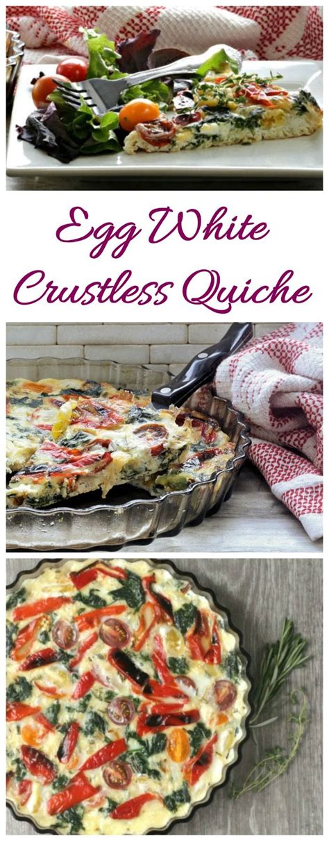 Egg White Crustless Quiche | Recipe | Quiche recipes healthy, Quiche ...