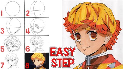 How To Draw Zenitsu "Basic Anatomy" [Anime Drawing Tutorial for ...