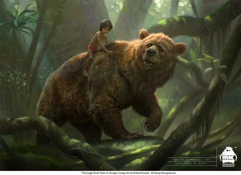 The Jungle Book: Baloo and Mowgli concept by artist michael kutsche ...