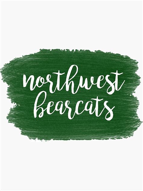 "NWMSU Bearcats" Sticker by bplatt101 | Redbubble