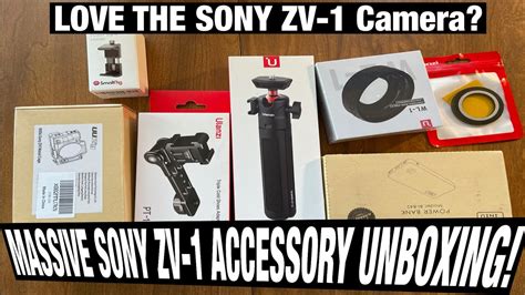 SONY ZV1 ACCESSORIES MASSIVE UNBOXING!! - YouTube