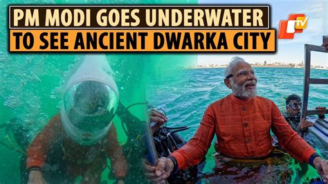 PM Modi Offers Prayers Before Submerged Dwarka City By Diving ...