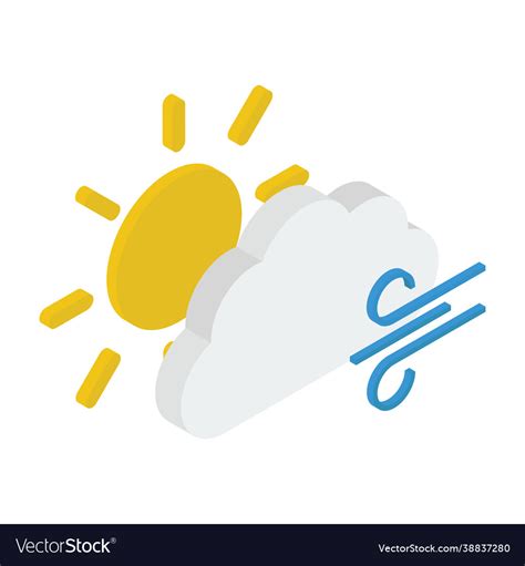 Windy weather forecast Royalty Free Vector Image