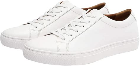 New Republic Men's Kurt Leather Sneaker White: Amazon.ca: Shoes & Handbags