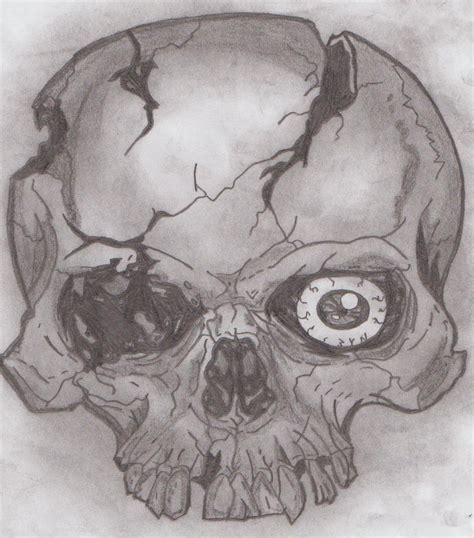 skull shaded by mrwellum on DeviantArt