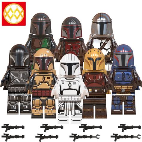 8pcs/set The Mandalorian Mini Figures Star Wars Minifigures Lego Toys ...