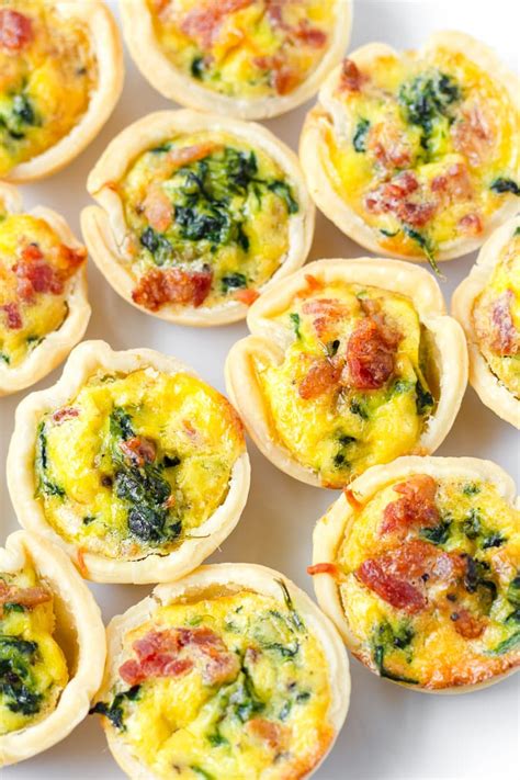 Mini Spinach Quiches - Cooking For My Soul