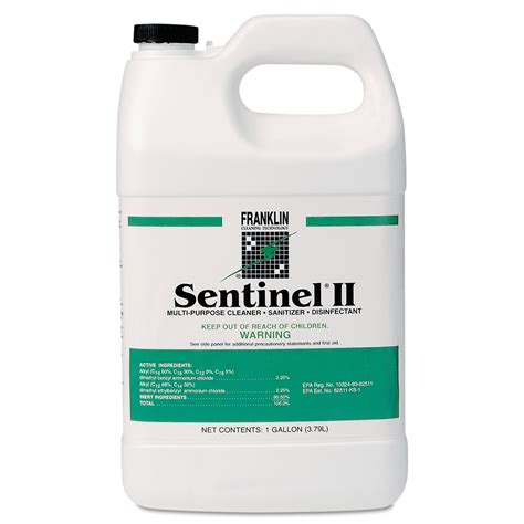 Fuller Industries FKLF243022 1 gal Bottle Liquid Sentinel II Disinfectant Cleaner - 4 per Case ...