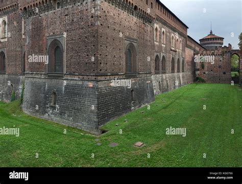 Sforza Castle in Milan (Italy Stock Photo - Alamy