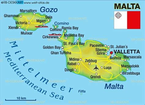 Malta,Comino,Gozo | Mapa politico, Malta, Mapas