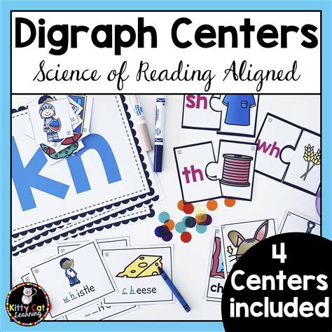 Consonant Digraph Centers - 1st Grade Phonics Centers for Consonant Digraphs - ch, sh, th, ph ...