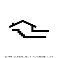 Modern House Coloring Page - Ultra Coloring Pages