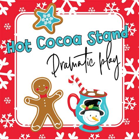 Hot Cocoa Stand Dramatic Play Printables activities for kids | Etsy