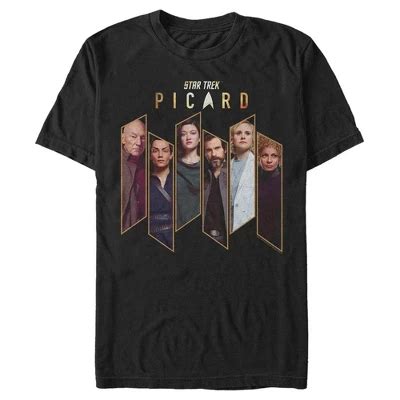 Men's Star Trek: Picard Crew Panels T-shirt : Target