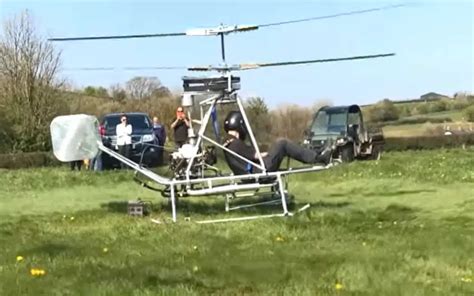 Man takes insane homemade helicopter he created in garden shed on test flight – Supercar Blondie