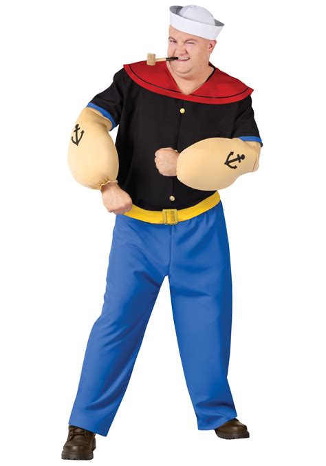 Popeye the Sailor Man Plus Size Costume for Men