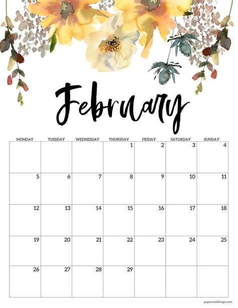 February 2024 Calendar Printable Monday Starting - Nov 2024 Calendar With Holidays