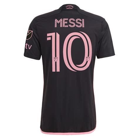 adidas Men's Inter Miami CF Lionel Messi Away Jersey W/ MLS + Apple TV ...