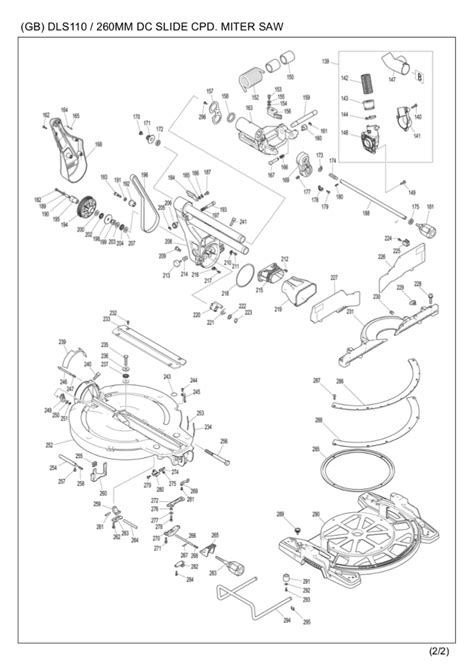 Makita 36v Mitre Saw Spare Parts List Template Excel | Reviewmotors.co