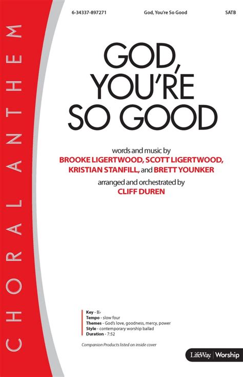 God, You're So Good - Downloadable Listening Track | Lifeway