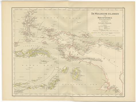 Antique Map of the Moluccas by Dornseiffen (1900)