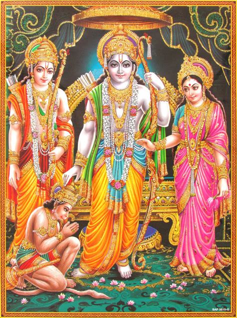 Buy Avercart Lord Rama - Shree Ram Darbar 30x40 cm Unframed Online at desertcartINDIA