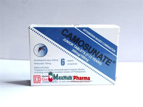 Camosunate Artesunate & Amodiaquine - Maxhub Pharmacy