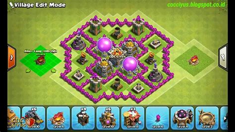 Town Hall Level 6 Defense Layout