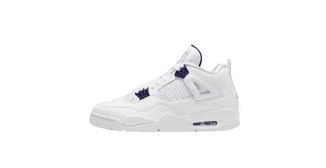 All About Jordan 4 Metallic Purple Sneakers | eBay