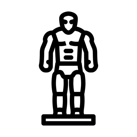 action figure toy child line icon vector illustration 23099385 Vector ...