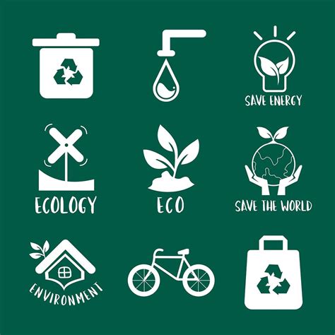 Environmental conservation symbol set illustration | free image by ...