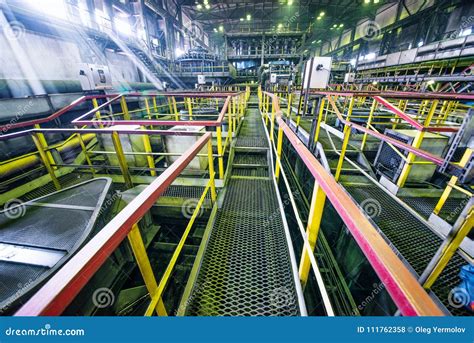 Industrial Interior of Factory Stock Photo - Image of manufacturing, engineering: 111762358